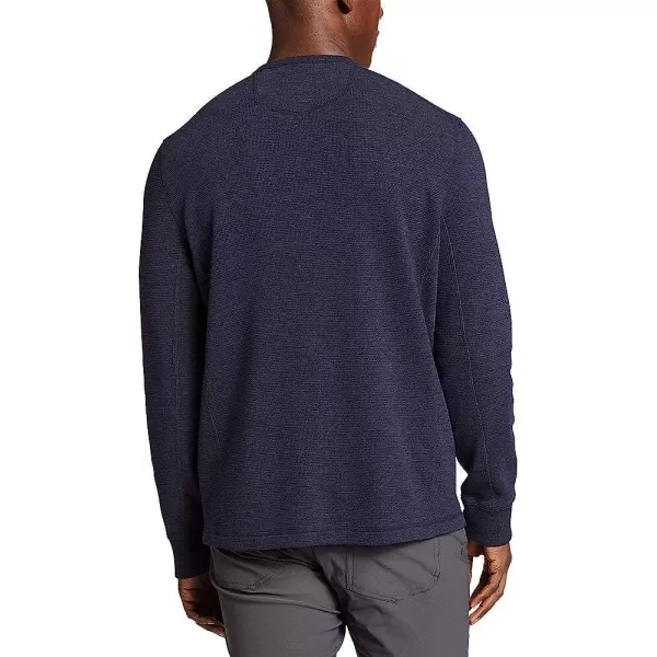 imageEddie Bauer Mens Eddies Favorite Ultrasoft Thermal HenleyRegular Htr Navy