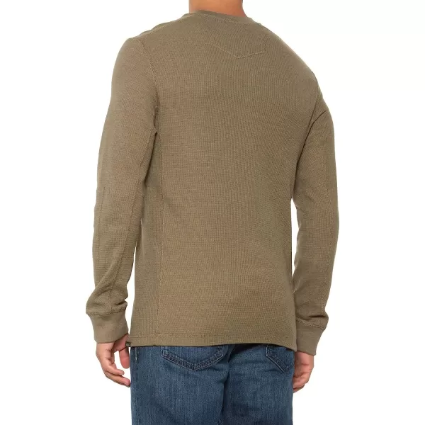 imageEddie Bauer Mens Eddies Favorite Ultrasoft Thermal HenleyStandard Green Tan