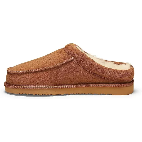 imageEddie Bauer Mens Firelight Shearling Moc ScuffChestnut