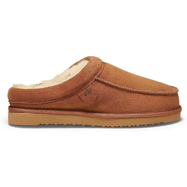 imageEddie Bauer Mens Firelight Shearling Moc ScuffChestnut