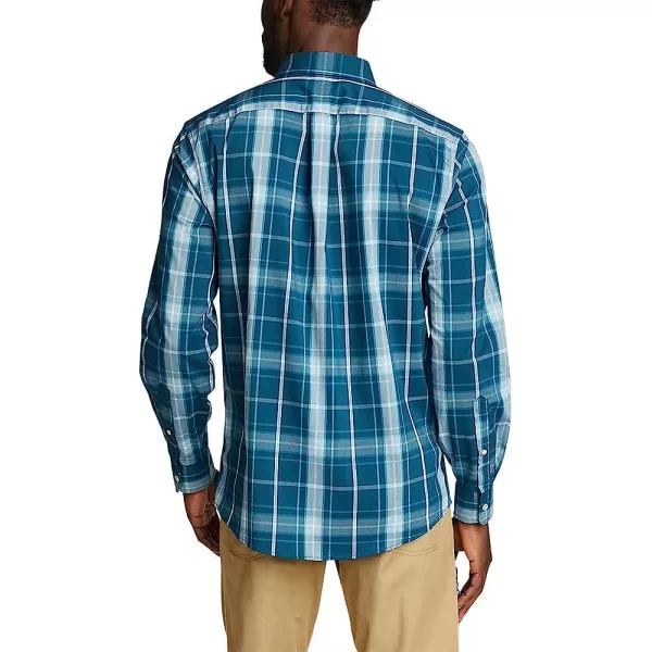 imageEddie Bauer Mens Getaway Flex LongSleeve ShirtRegular Dk Blue