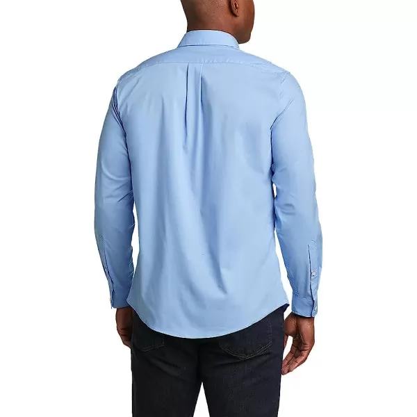 imageEddie Bauer Mens Getaway Flex LongSleeve ShirtRegular French Blue
