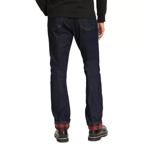 imageEddie Bauer Mens H2Low Flex FlannelLined JeansRegular Deep Rinse