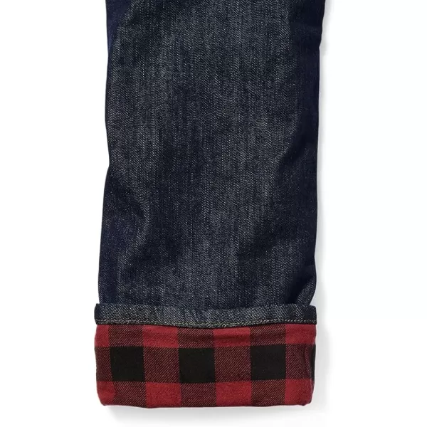 imageEddie Bauer Mens H2Low Flex FlannelLined JeansRegular Deep Rinse