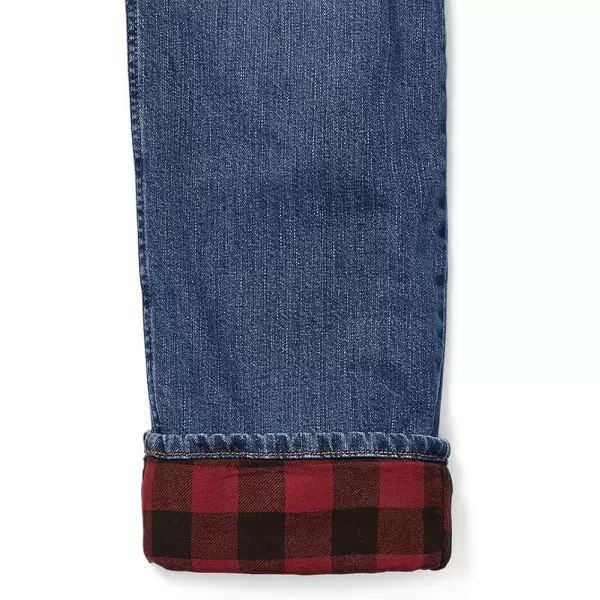 imageEddie Bauer Mens H2Low Flex FlannelLined JeansRegular Dk Meridian