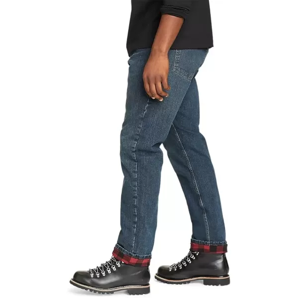 imageEddie Bauer Mens H2Low Flex FlannelLined JeansRegular Slate Blue