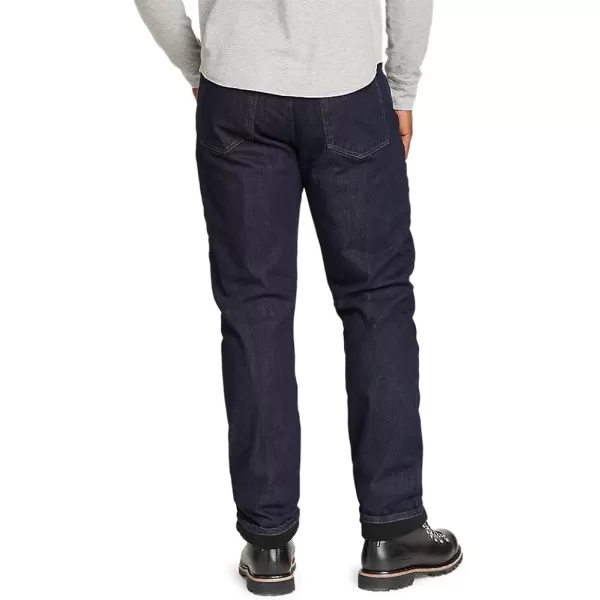 imageEddie Bauer Mens H2low Flex FleeceLined JeansDeep Rinse