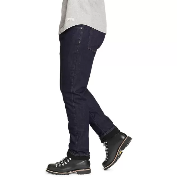 imageEddie Bauer Mens H2low Flex FleeceLined JeansDeep Rinse