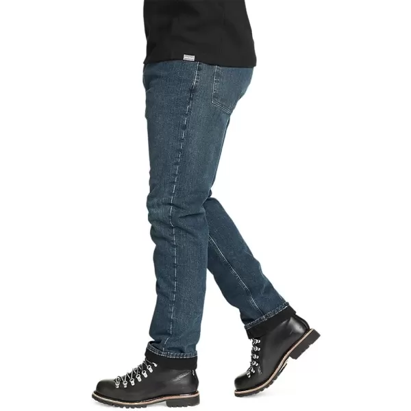 imageEddie Bauer Mens H2low Flex FleeceLined JeansSlate Blue