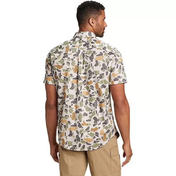imageEddie Bauer Mens Kingston ShortSleeve Shirt  PatternRegular Chalk