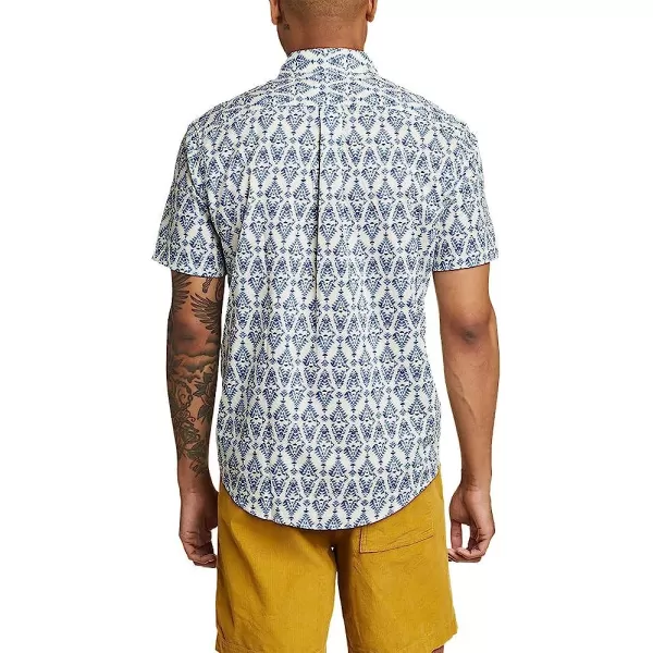 imageEddie Bauer Mens Kingston ShortSleeve Shirt  PatternRegular Snow