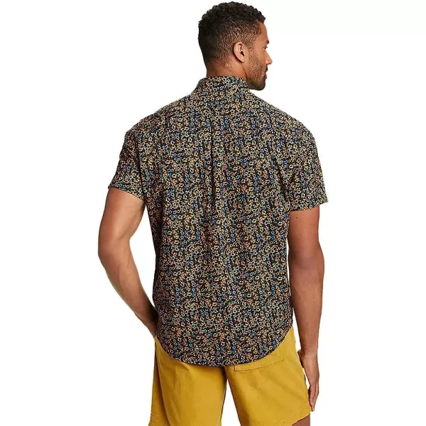 imageEddie Bauer Mens Kingston ShortSleeve Shirt  PatternRegular Sunflower