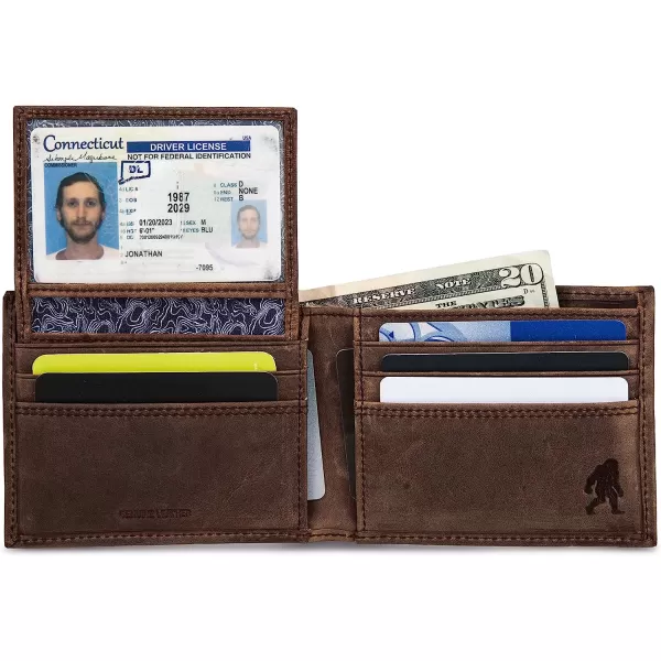 imageEddie Bauer Mens Leather Removable Passcase Wallet with Embossed Sasquatch Tan One SizeEddie Bauer Mens Leather Removable Passcase Wallet with Embossed Sasquatch Tan One Size