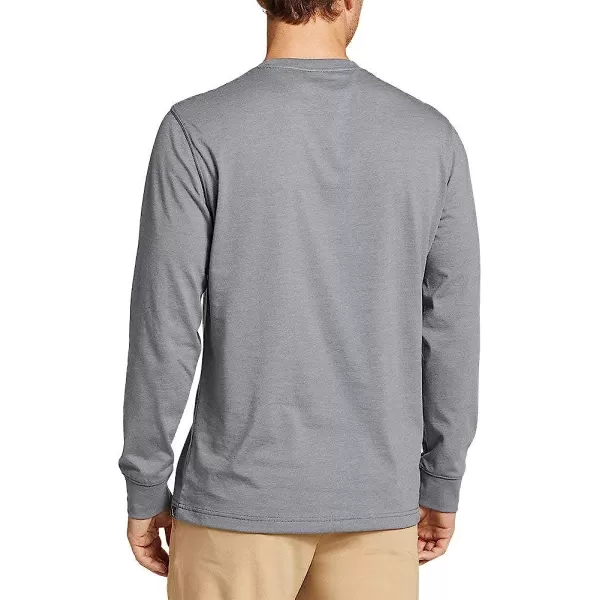 imageEddie Bauer Mens Legend Wash Pro LongSleeve TShirtLong Medium Heather Gray Grey