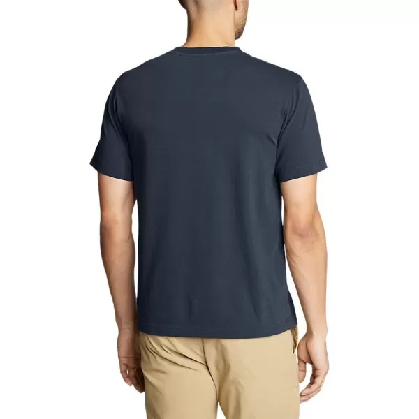 imageEddie Bauer Mens Legend Wash Pro ShortSleeve TShirt  ClassicMidnight Navy