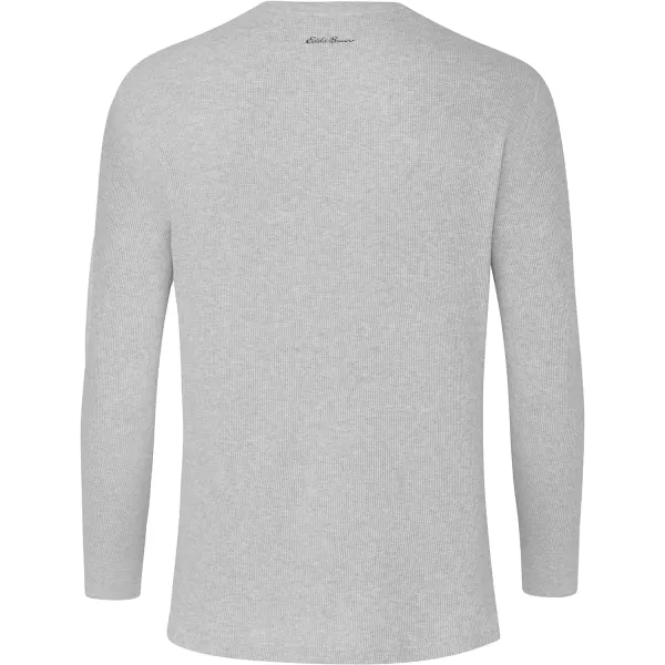 imageEddie Bauer Mens Lightweight Waffle Long Sleeve Crew Heather GreyHeather Grey