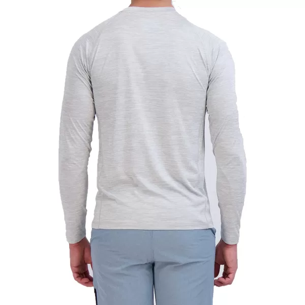 imageEddie Bauer Mens Long Sleeve Rashguard Shirt  UPF 40 Sun Protection  Ideal for Outdoor ActivitiesGray