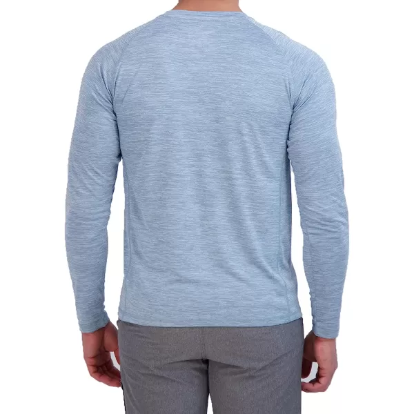 imageEddie Bauer Mens Long Sleeve Rashguard Shirt  UPF 40 Sun Protection  Ideal for Outdoor ActivitiesSlate Blue