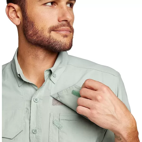 imageEddie Bauer Mens LongSleeve King Salmon ShirtTall Sea Blue