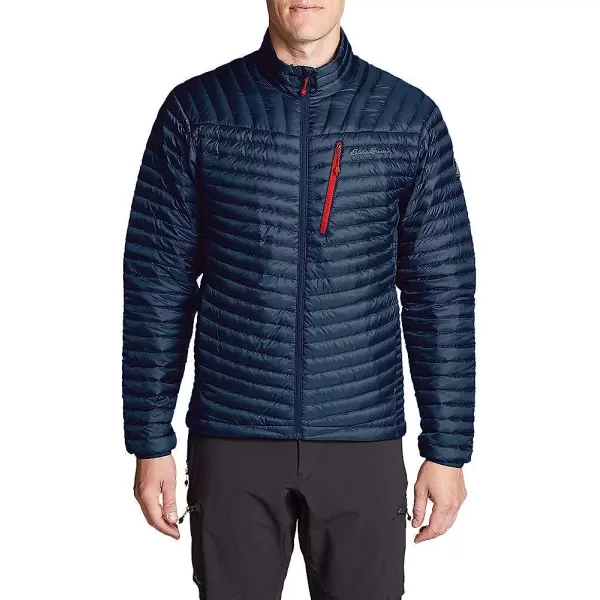 imageEddie Bauer Mens MicroTherm 20 Down JacketRegular Medium Indigo