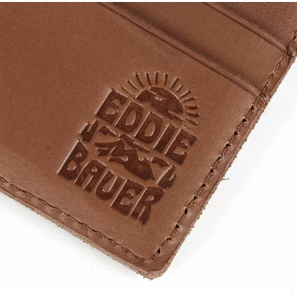 imageEddie Bauer Mens Outdoor Leather Bifold Wallet with 6 Card Slots Brown One SizeEddie Bauer Mens Outdoor Leather Bifold Wallet with 6 Card Slots Brown One Size