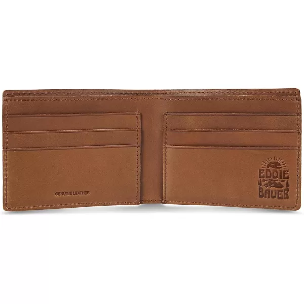 imageEddie Bauer Mens Outdoor Leather Bifold Wallet with 6 Card Slots Brown One SizeEddie Bauer Mens Outdoor Leather Bifold Wallet with 6 Card Slots Brown One Size