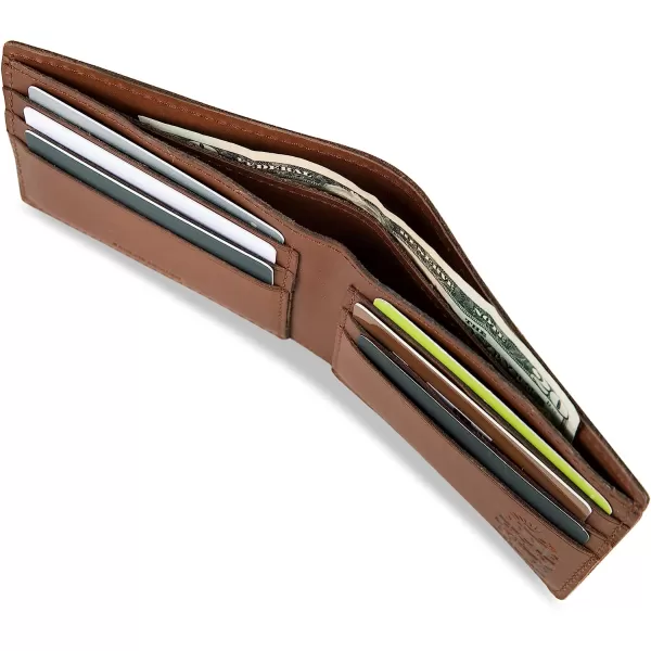 imageEddie Bauer Mens Outdoor Leather Bifold Wallet with 6 Card Slots Brown One SizeEddie Bauer Mens Outdoor Leather Bifold Wallet with 6 Card Slots Brown One Size