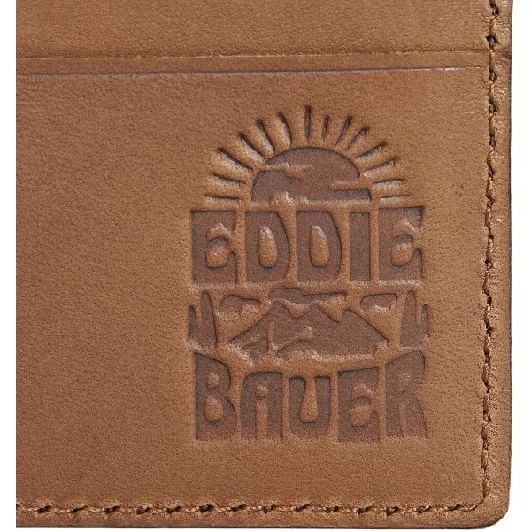 imageEddie Bauer Mens Outdoor Leather Front Pocket WalletMultiple Card Slots Magnetic Money Clip ID Window Brown One SizeEddie Bauer Mens Outdoor Leather Front Pocket WalletMultiple Card Slots Magnetic Money Clip ID Window Brown One Size