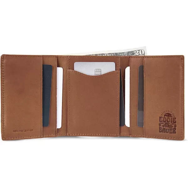 imageEddie Bauer Mens Outdoor Leather Trifold Wallet with 6 Card Slots Brown One SizeEddie Bauer Mens Outdoor Leather Trifold Wallet with 6 Card Slots Brown One Size