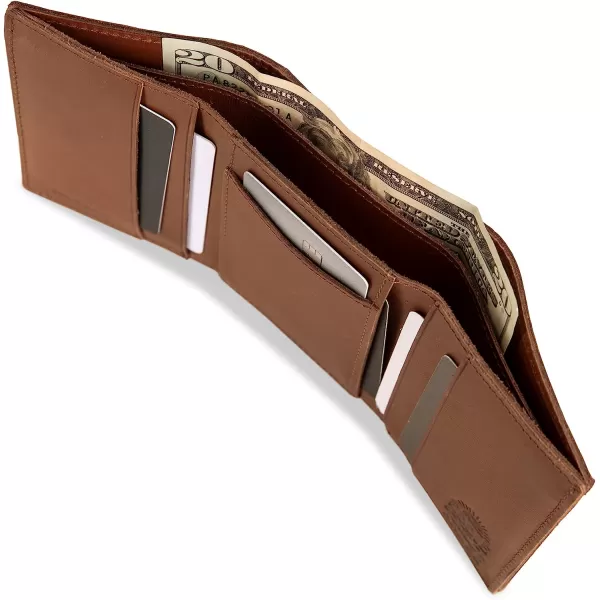 imageEddie Bauer Mens Outdoor Leather Trifold Wallet with 6 Card Slots Brown One SizeEddie Bauer Mens Outdoor Leather Trifold Wallet with 6 Card Slots Brown One Size