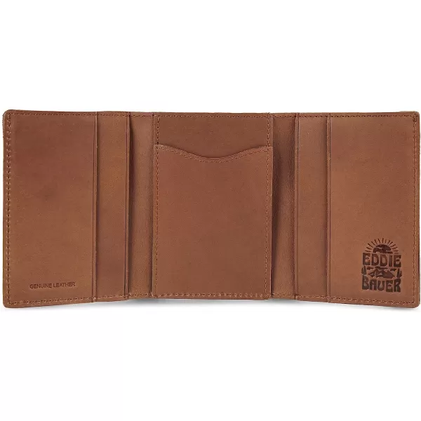 imageEddie Bauer Mens Outdoor Leather Trifold Wallet with 6 Card Slots Brown One SizeEddie Bauer Mens Outdoor Leather Trifold Wallet with 6 Card Slots Brown One Size