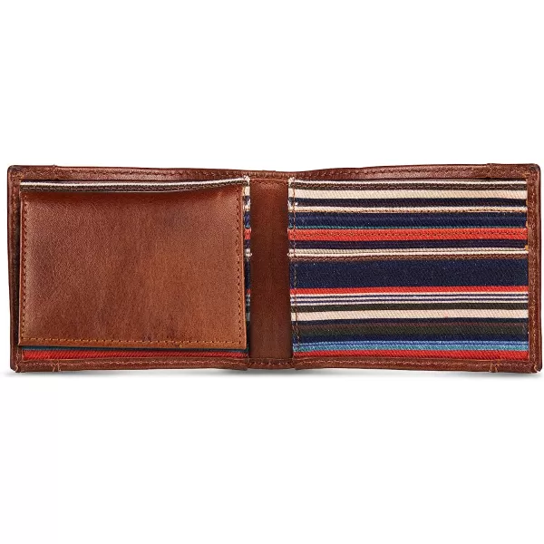 imageEddie Bauer Mens Pioneer Leather and Printed Cotton Canvas Passcase Wallet Multi One SizeEddie Bauer Mens Pioneer Leather and Printed Cotton Canvas Passcase Wallet Multi One Size