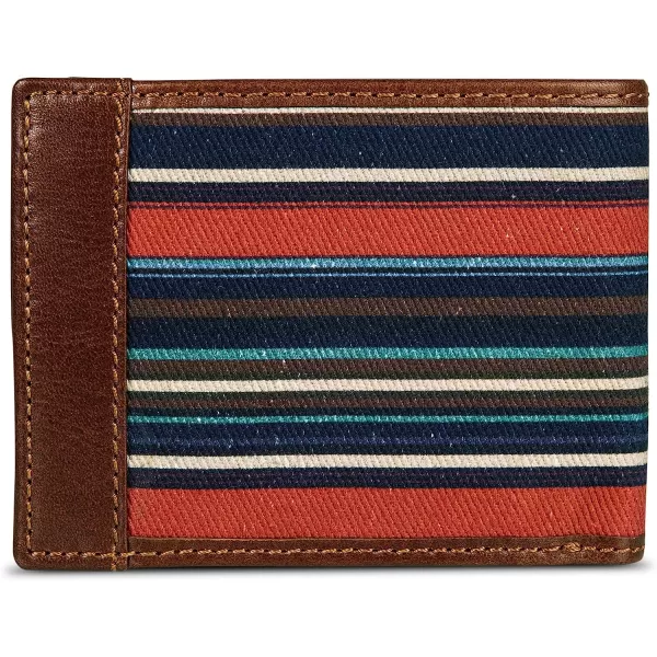 imageEddie Bauer Mens Pioneer Leather and Printed Cotton Canvas Passcase Wallet Multi One SizeEddie Bauer Mens Pioneer Leather and Printed Cotton Canvas Passcase Wallet Multi One Size