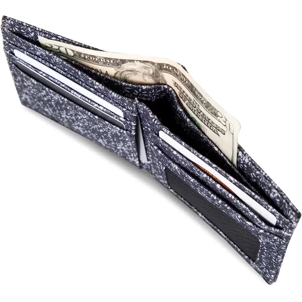 imageEddie Bauer Mens Pioneer Printed Cotton Canvas Bifold WalletBlue