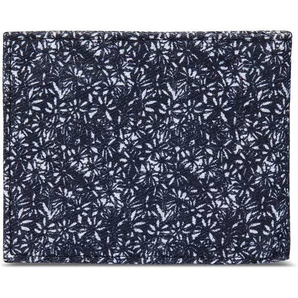 imageEddie Bauer Mens Pioneer Printed Cotton Canvas Bifold WalletBlue