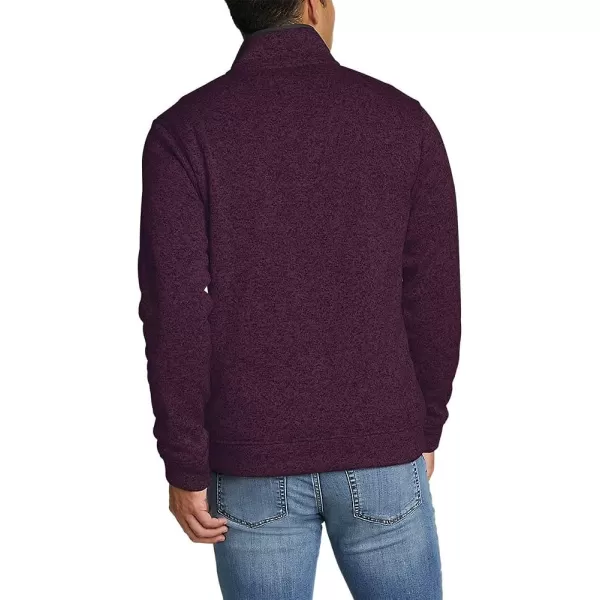 imageEddie Bauer Mens Radiator Fleece SnapFront PulloverEggplant