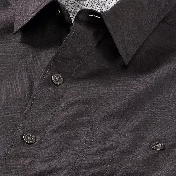 imageEddie Bauer Mens Rainier 20 ShortSleeve Shirt  PrintRegular Black