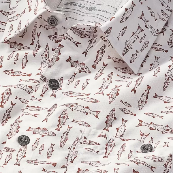 imageEddie Bauer Mens Rainier 20 ShortSleeve Shirt  PrintTall White
