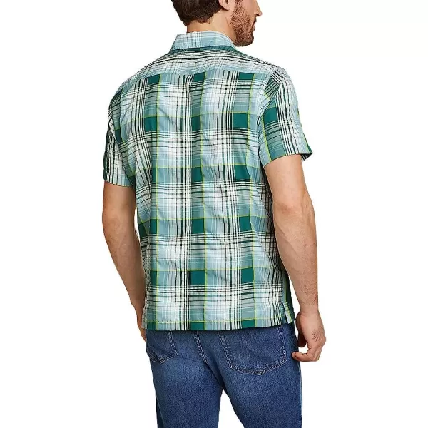 imageEddie Bauer Mens Rainier 20 ShortSleeve ShirtRegular Dk Evergreen