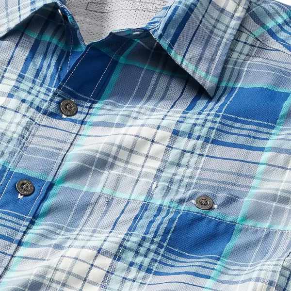 imageEddie Bauer Mens Rainier 20 ShortSleeve ShirtTall Sea Blue