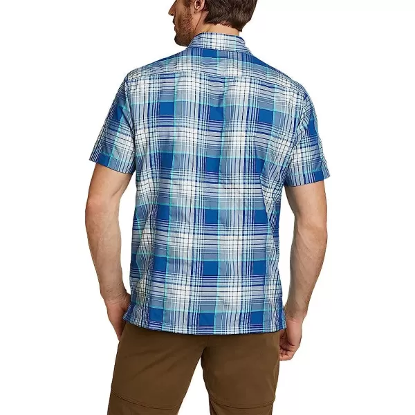 imageEddie Bauer Mens Rainier 20 ShortSleeve ShirtTall Sea Blue