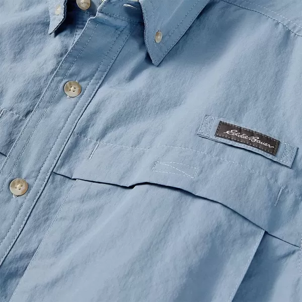 imageEddie Bauer Mens Ripstop Guide LongSleeve ShirtRegular Chambray Blue