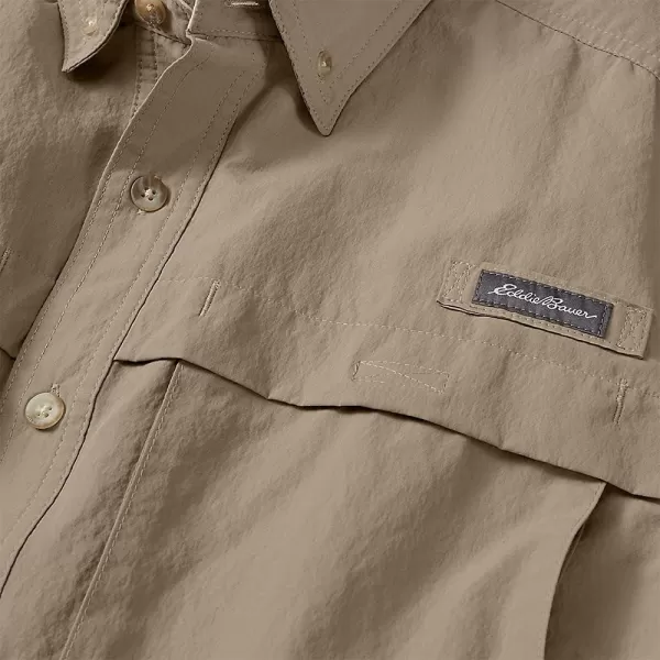 imageEddie Bauer Mens Ripstop Guide LongSleeve ShirtTall Light Khaki