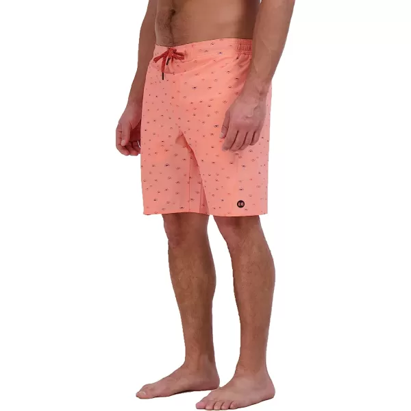 imageEddie Bauer Mens SPF 50 EBoard Swim TrunksCoral Neon