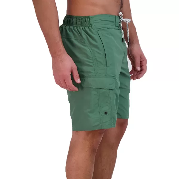 imageEddie Bauer Mens SPF 50 EBoard Swim TrunksIrish Green