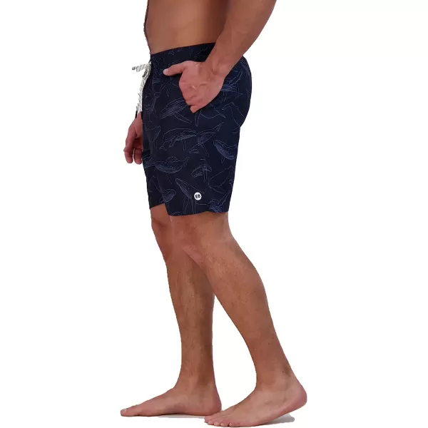 imageEddie Bauer Mens SPF 50 Volley Swim Trunk  Fun Designs Comfortable and Stylish 7 InseamAtlantic