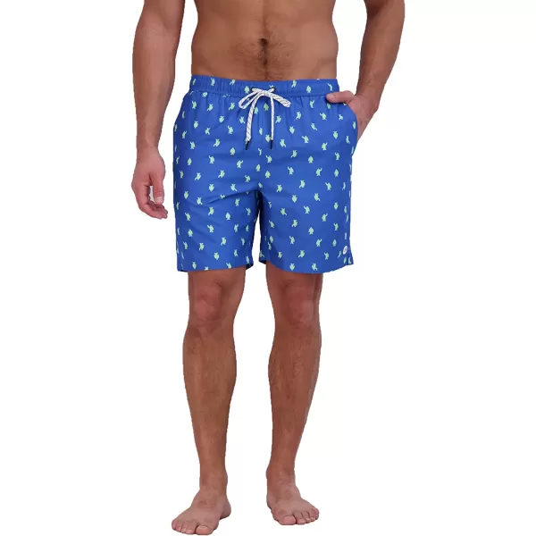 imageEddie Bauer Mens SPF 50 Volley Swim Trunk  Fun Designs Comfortable and Stylish 7 InseamBlue