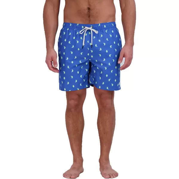 imageEddie Bauer Mens SPF 50 Volley Swim Trunk  Fun Designs Comfortable and Stylish 7 InseamBlue
