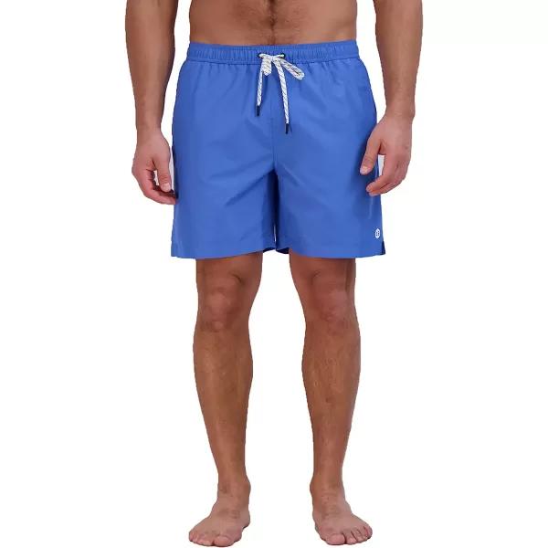 imageEddie Bauer Mens SPF 50 Volley Swim Trunk  Fun Designs Comfortable and Stylish 7 InseamBrilliant Blue