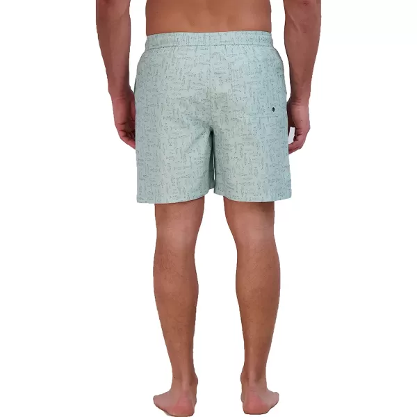 imageEddie Bauer Mens SPF 50 Volley Swim Trunk  Fun Designs Comfortable and Stylish 7 InseamCeladon